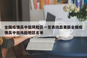 全国疫情高中低风险区一览表动态更新全国疫情高中低风险地区名单