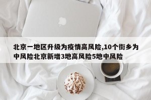 北京一地区升级为疫情高风险,10个街乡为中风险北京新增3地高风险5地中风险